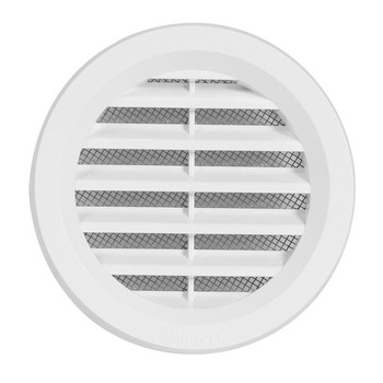 Rama de aerisire rotunda, cu plasa, Ø 7 cm, alb, Haco Rama de aerisire rotunda, cu plasa, Ø 7 cm, alb, Haco