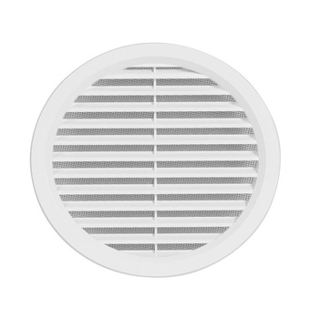 Rama de aerisire rotunda, cu plasa, Ø14 cm, alb, Haco Rama de aerisire rotunda, cu plasa, Ø14 cm, alb, Haco