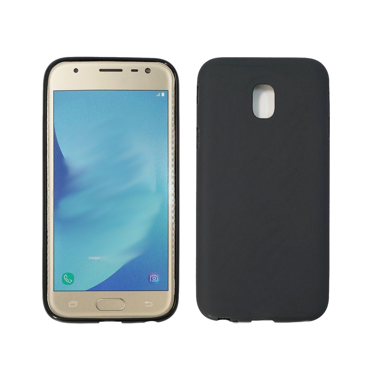 Husa de protectie Mobile Tuning ultraslim Samsung Galaxy J3 2017, Silicon, Black