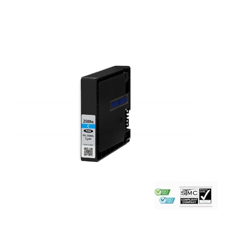 Cartus de cerneala compatibil PGI-2500XL PGI2500XL, yellow galben, 20 ml pentru Canon MAXIFY iB 4050, MAXIFY iB 4150, MAXIFY MB 5050, MAXIFY MB 5150, MAXIFY MB 5155, MAXIFY MB 5350, MAXIFY MB 5450, MAXIFY MB 5455