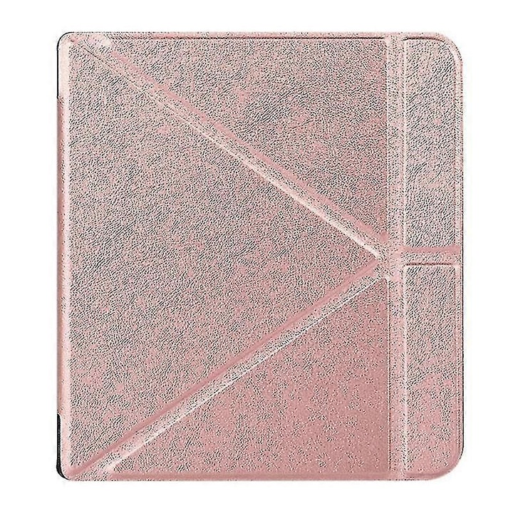 Husa pentru Kobo Libra H2O, 7 inch, protectie completa, auriu roz, 18.3x16.7x1.4cm