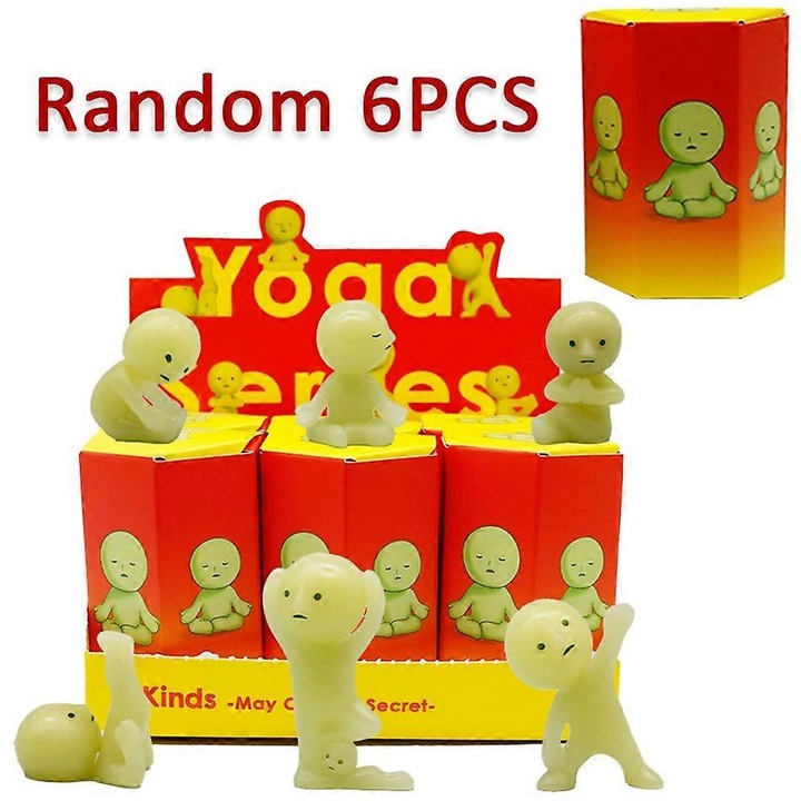 Figurina Smiski, set 6 piese, PVC, 5-10cm, tema Film & TV, unisex