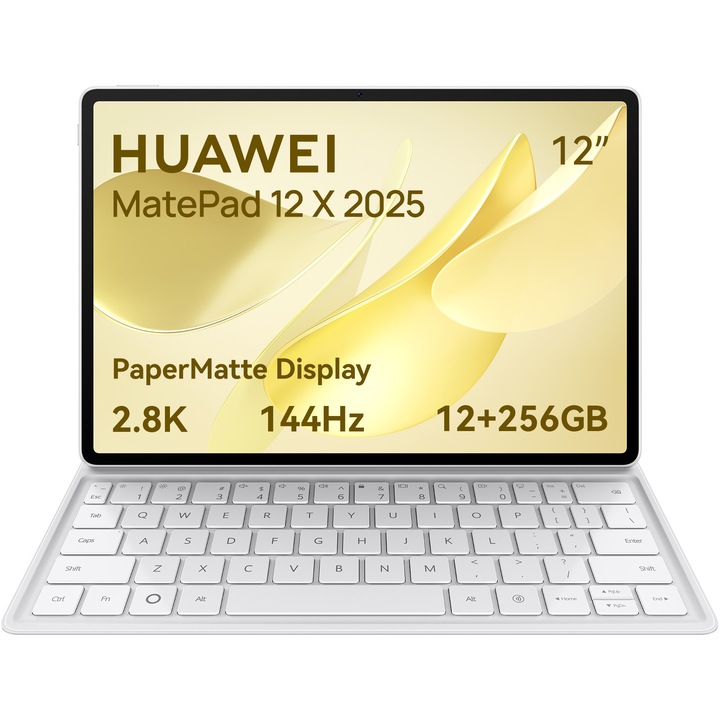 Tableta Huawei MatePad 12 X 2025, PaperMatte Edition , 12", 12GB RAM, 256GB, White + Tastatura Huawei