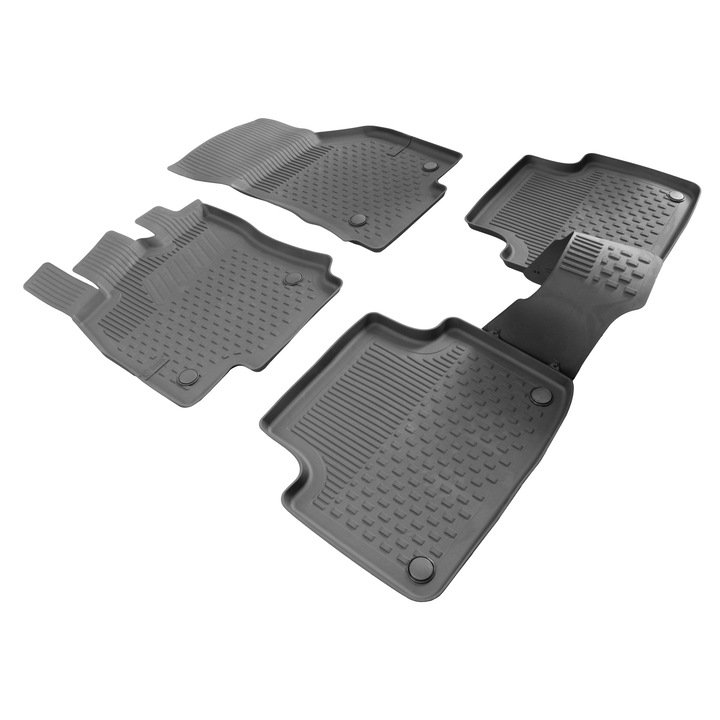 Set de 5 covorase auto SAHLER din cauciuc negru 4.5D pentru VW Passat B8
