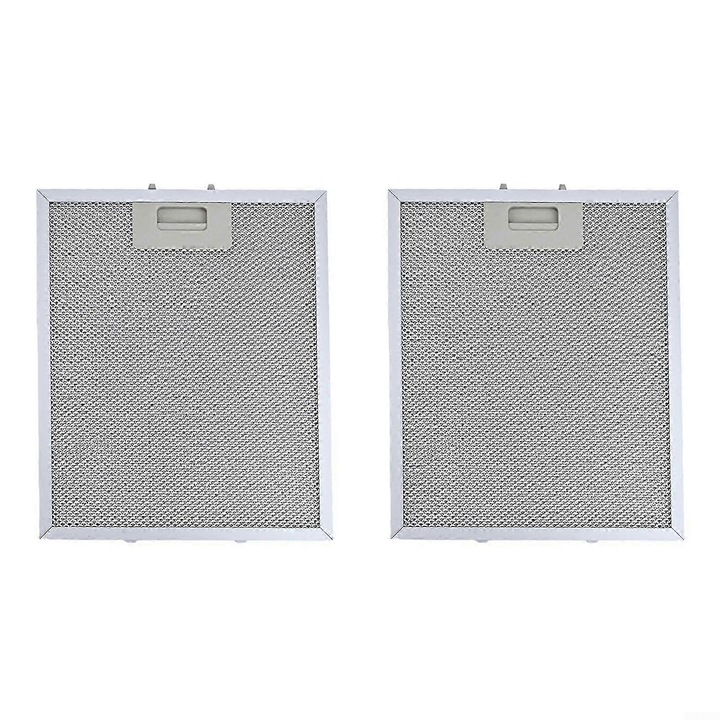 Set 2 filtre de grasime pentru hota, din plasa de aluminiu, 30x25cm
