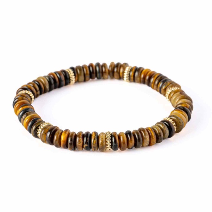 Bratara din Ochi de Tigru Natural - Energie si Protectie Zilnica