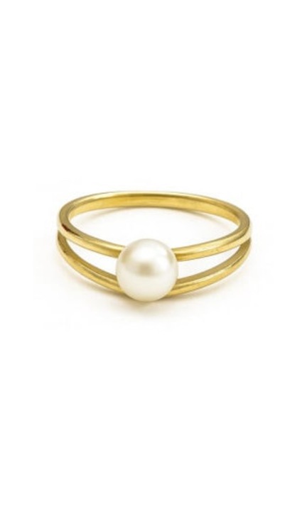 Inel Pearl Moon, aur 585, design elegant