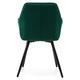 Тапициран стол VASTO, зелен, метал, 87x58x57см, товароносимост 130кг, за всекидневна