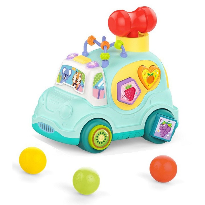 Музикална машина за формички, Хуангер, интерактивна играчка за бебета, 18 месеца+, многофункционална