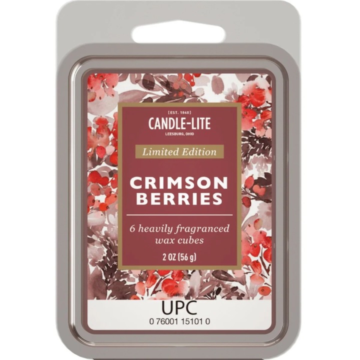 Ароматна свещ Candle-lite Crimson Berries, сливи, смокини, горски плодове, 220гр
