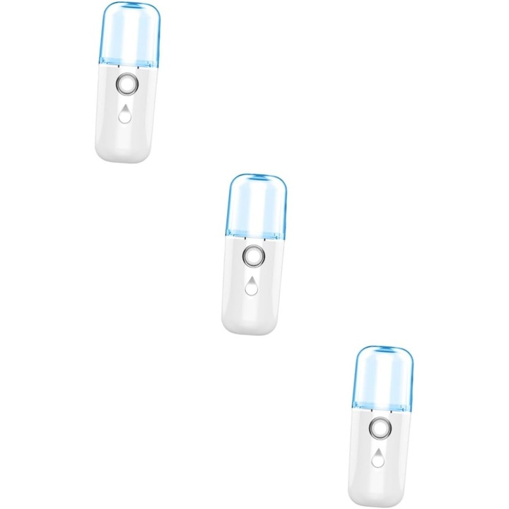 Hordozható párásító és mini párologtató szett, fehér, 3 darab