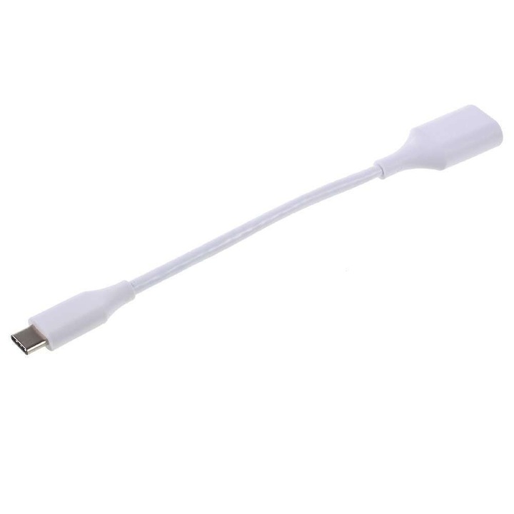 Cablu OTG USB 3.1 USB Type-C to USB A 18 cm toolsy, Alb