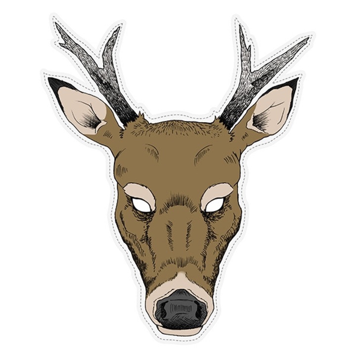 Masca de petrecere Party deco Jelen 34x40 cm