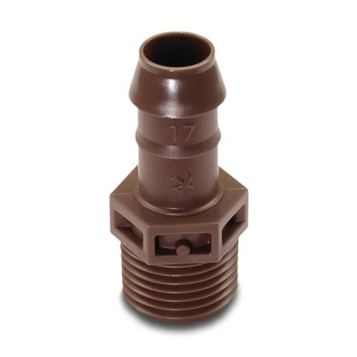 Конектор Полиетиленов Rain Bird XFF 17 мм, UV устойчив, 3.5 бара, Кафяв