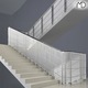 Защитна мрежа за парапети и стълби, More&Deco, 300x77см, бял, устойчива на атмосферни влияния