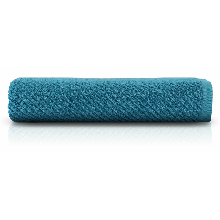 Prosop de baie Detexpol Forte 70x140 cm, turcoaz, 550 g/m2, 100% bumbac