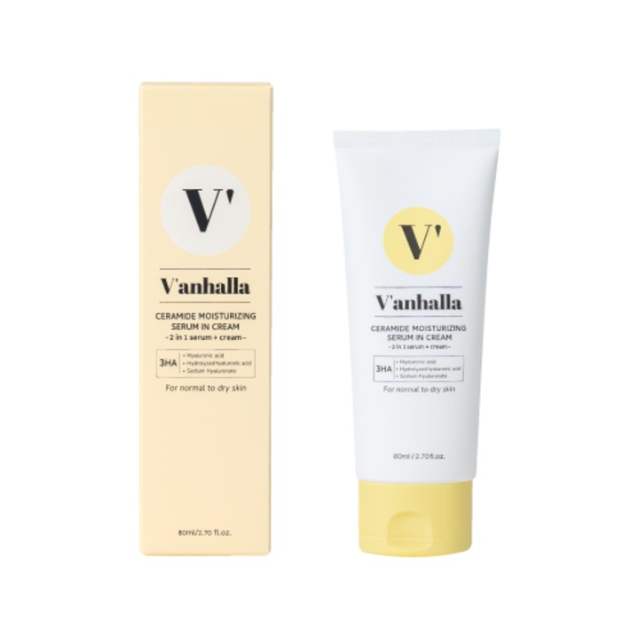 Szérum + hidratáló krém, 2 az 1-ben V’anhalla Ceramide, 80 ml