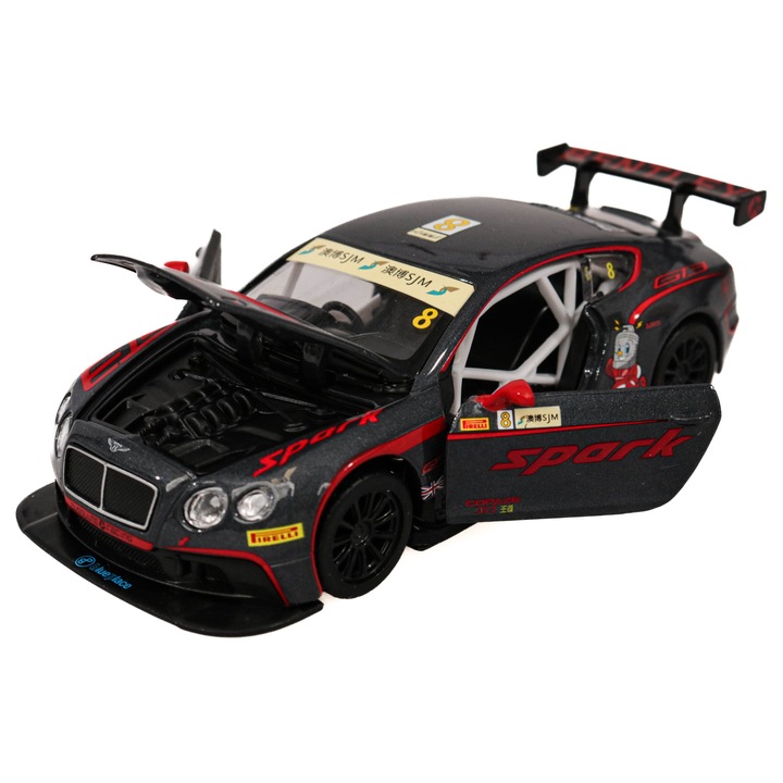 Masinuta Bentley Continental GT3 1:32 Gri