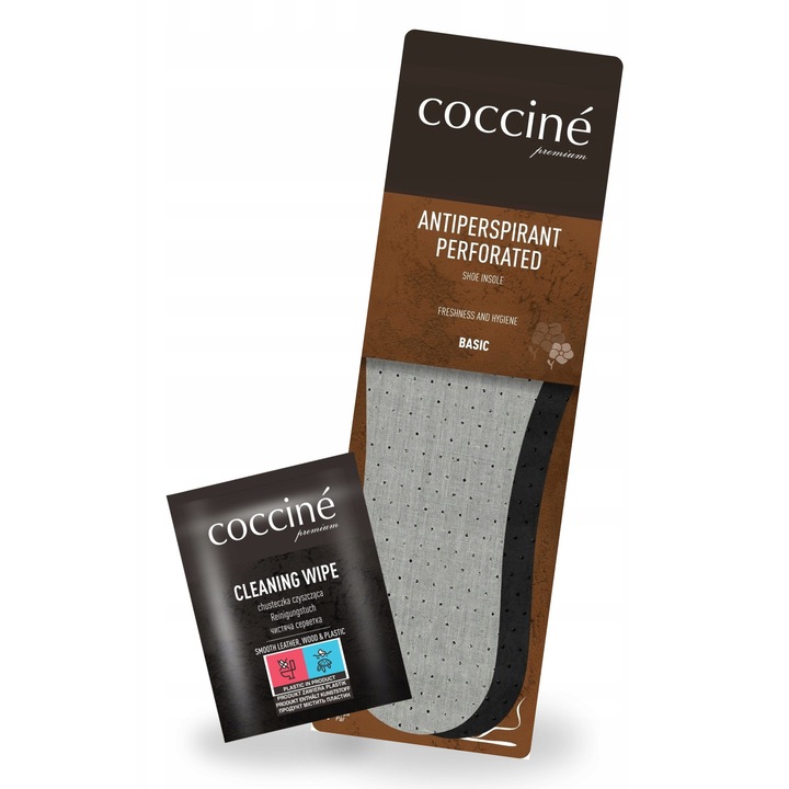 Set, Coccine, Antiperspirant perforat cu servetel, 1 buc., Insertii, Servetele de curatare, Insertii antiperspirante, Insertii cu carbune activ, Talpa, Multicolor, Setul include: 1 servetel de curatare, 1 pereche de insertii perforate, Material: spuma de