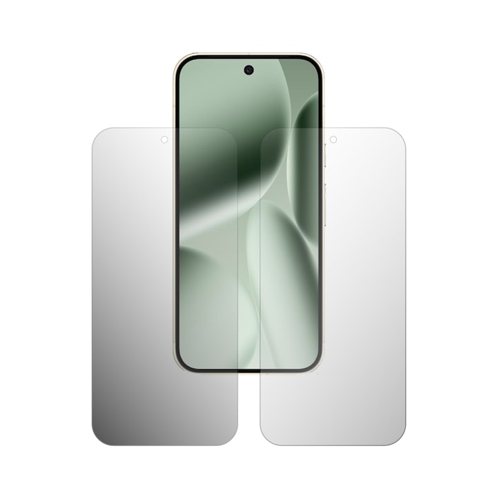 Set 2X Folie Protectie Ecran iSkinz Mata pentru Google Pixel 10 Pro - Case friendly, Siliconica Mata, Compatibila cu Carcasa, Anti-Amprenta, Adeziva si Flexibila