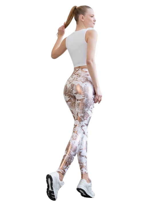 Marime Colanti animal luciosi ALB - AURIU