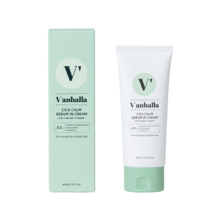 Szérum + nyugtató krém, 2 az 1-ben V’anhalla Cica Calm, 80ml