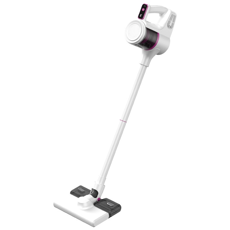 Aspirator fara fir, 100W, umed si uscat, putere de aspirare 15000Pa, recipient de praf de 400ml, rezervor de apa de 300ml, 2000mAh, reincarcabil USB, potrivit pentru diverse suprafete de podea, alb