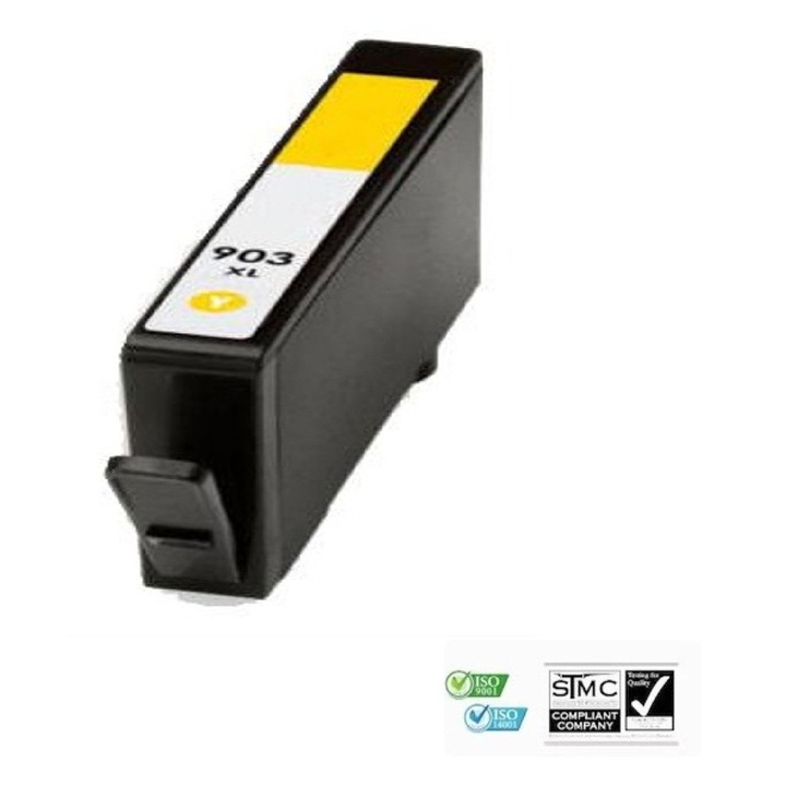 Kompatibilis tintapatron 903XL 903 XL, sárga, T6M11A, 13,5 ml, HP OFFICEJET PRO 6960, OFFICEJET PRO 6970, OFFICEJET PRO 6974 nyomtatókhoz