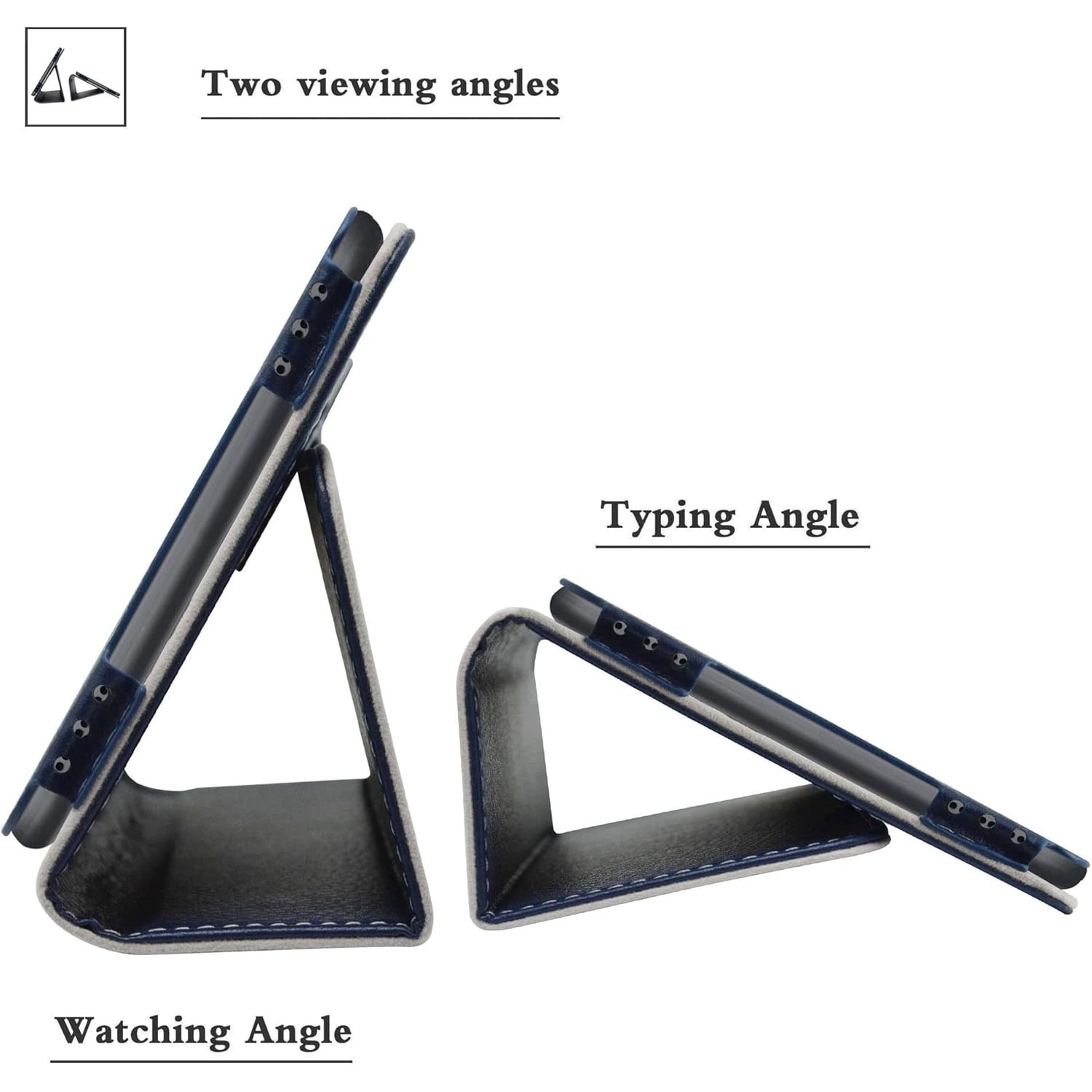 Husa tableta LIFANG, compatibila cu Blackview Tab 6, tip carte, piele ecologica, culoare bleumarin