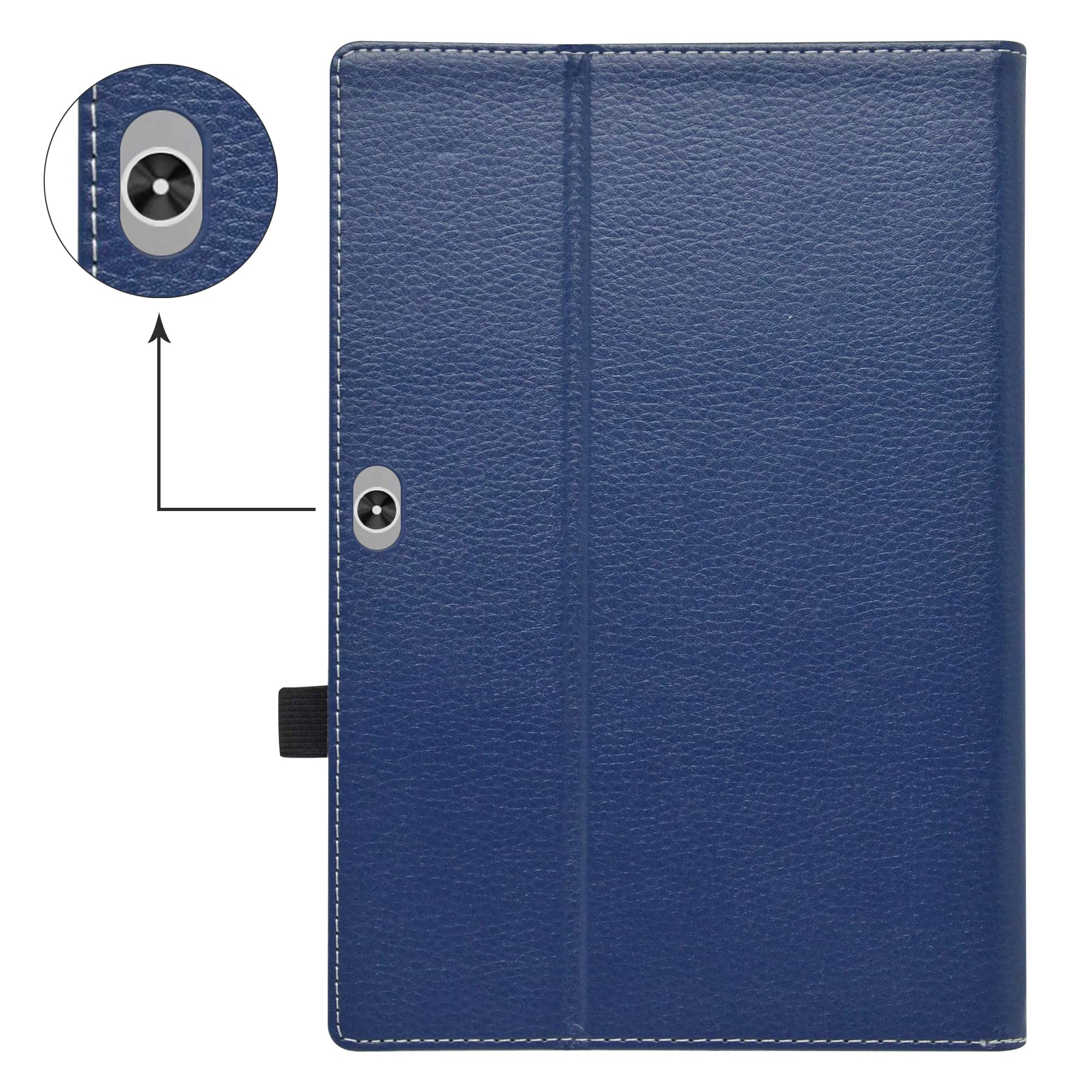 Husă tabletă LIFANG, piele ecologică, bleumarin, 10.3"