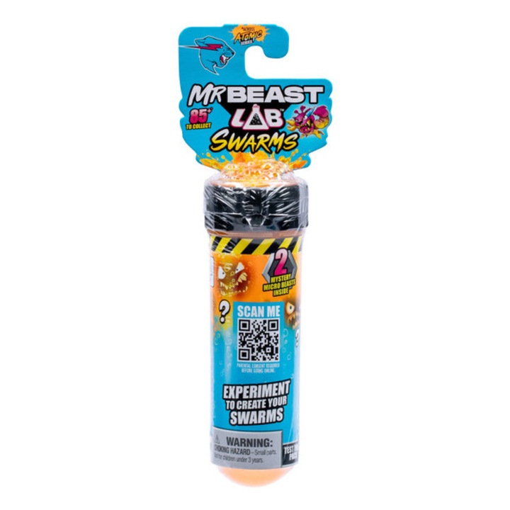 Set joc educativ Mr. Beast, tub de test cu 2 figuri, creaturi colectibile, plastic