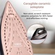 Fier de calcat Tower T22013VDE, 3100 W, 360ml, talpa ceramica, Negru/Rose Gold
