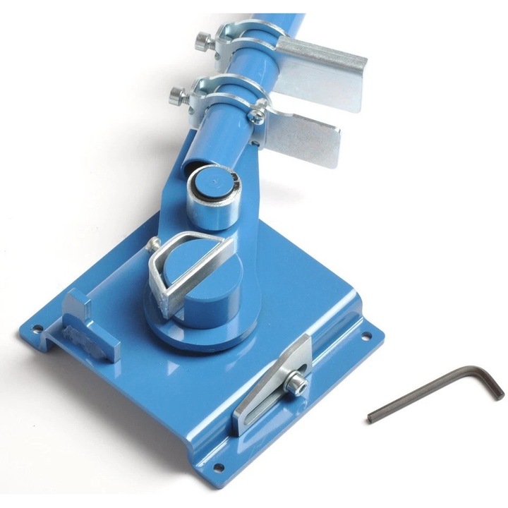 Masina de indoit bare de fier Masina de indoit manuala fier 6-14 mm Albastra + GRATUITA