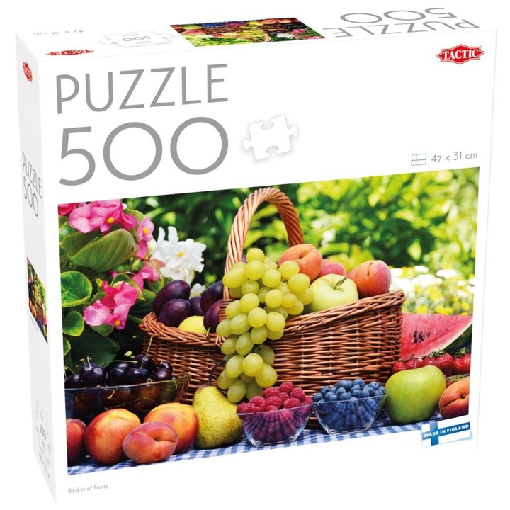 Puzzle 500 Tactic, set, fructe, multicolor
