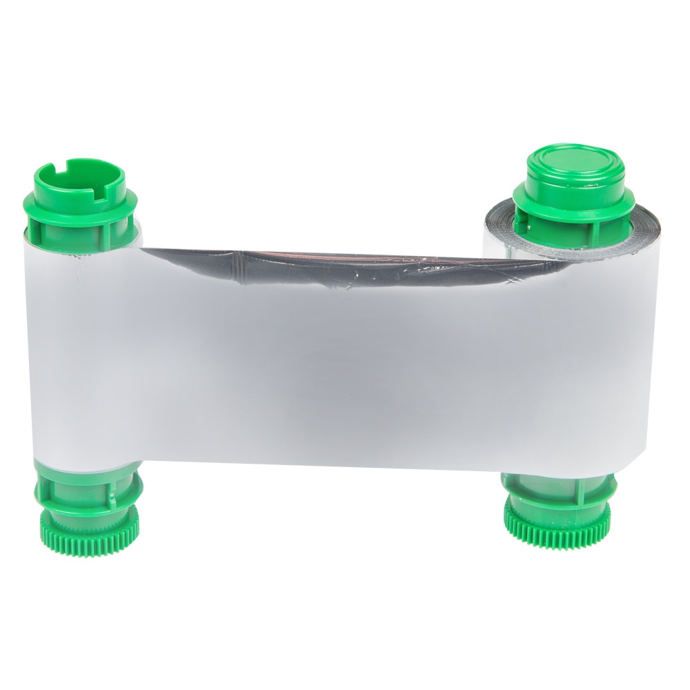 Ribon monocrom silver metalic 1000 printuri pentru imprimanta carduri Javelin DNA