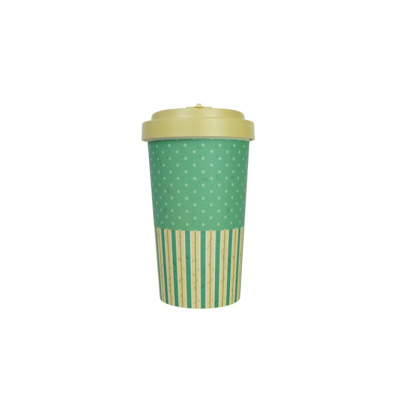 Pahar bambus Retro Dots 500 ml