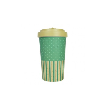 Pahar bambus Retro Dots 500 ml Pahar bambus Retro Dots 500 ml
