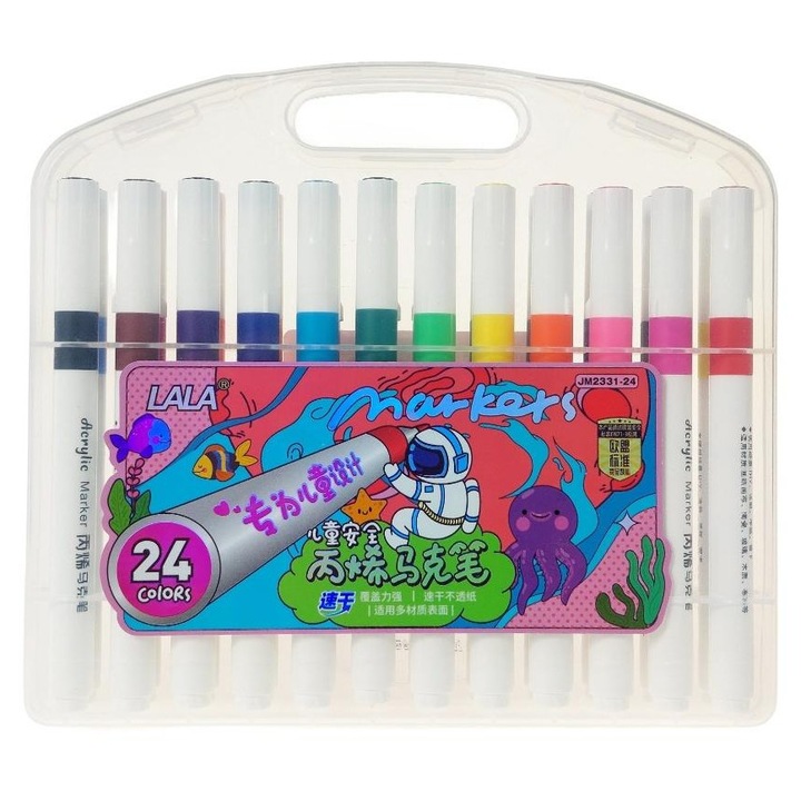 Set carioci LALA, 24 culori