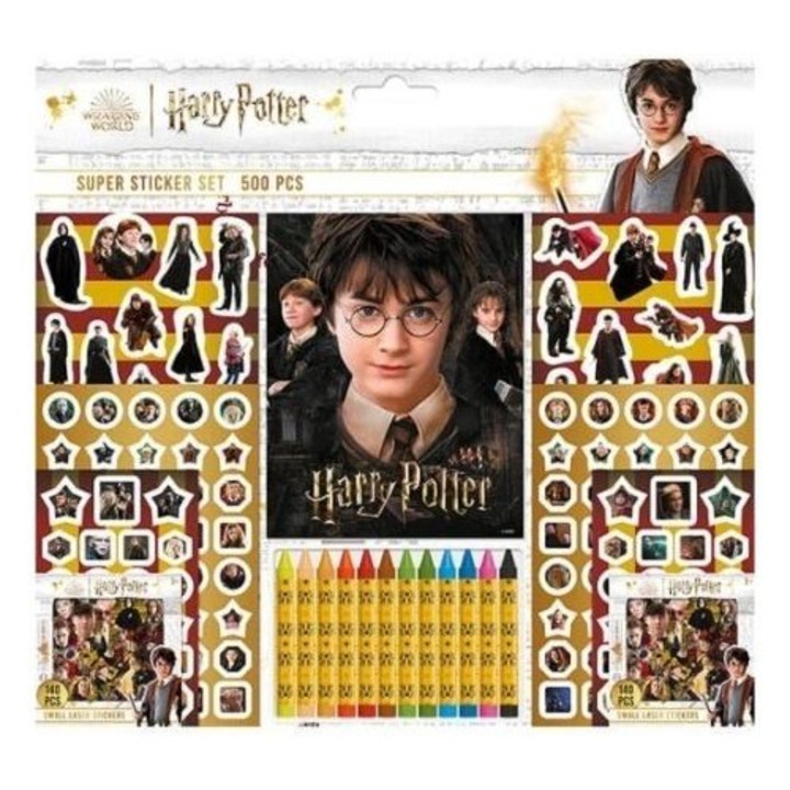 Set de colorat si decupat Jiri Models, Model Harry Potter, 500 piese