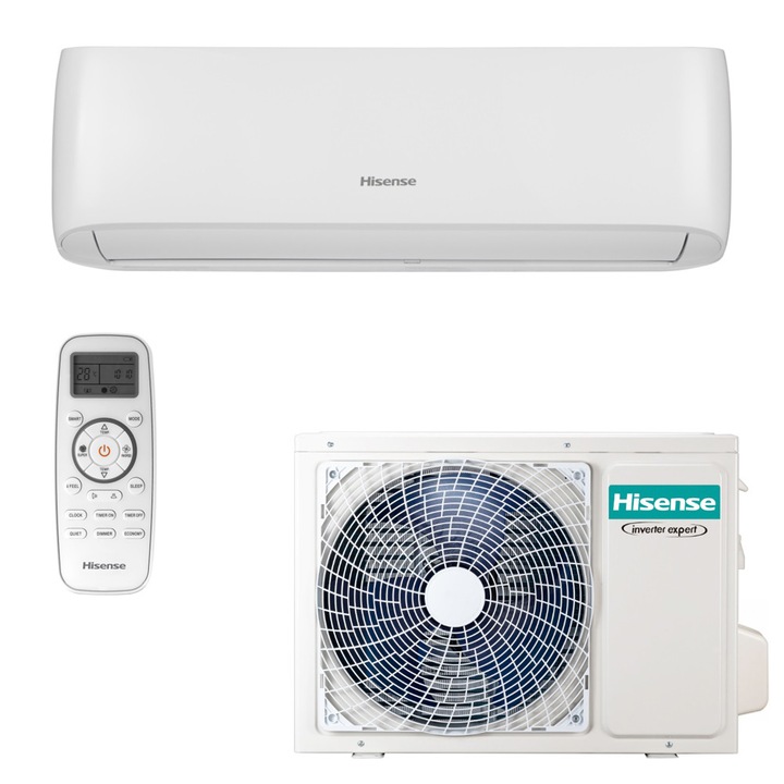Aparat aer conditionat HISENSE Easy Smart CA50XS1AG-AS50XS1GW, inverter 18000 BTU, Clasa A++, Functie Incalzire -20 °C