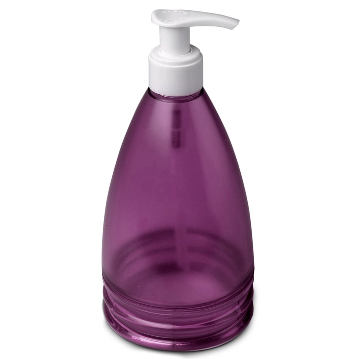 Dozator sapun lichid, 17,5 x 8 x 8 cm, 350 ml, Aqua Aubergine