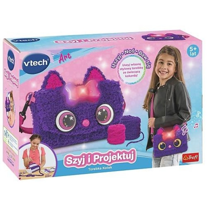 Gyerek táska, Vtech Kiscica Modell, Lila