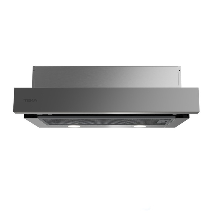 Hota incorporabila telescopica, Teka PLR 6320 MCS IX, 2 trepte de putere, 306.4 m3/h, Clasa D, 60 cm, Inox