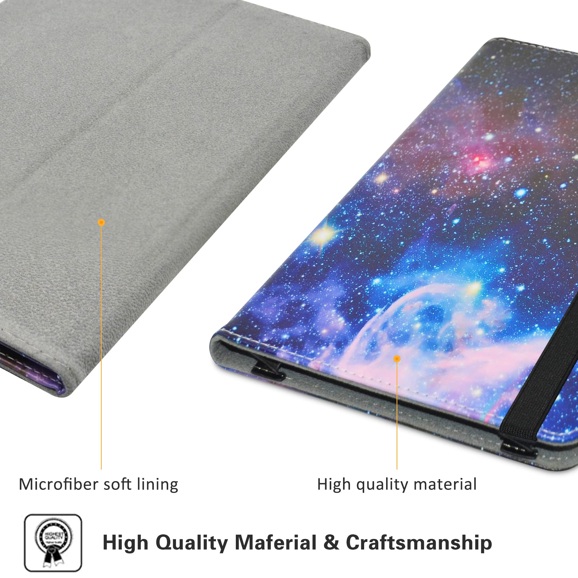 Husa tableta MAMA MOUTH compatibila Chuwi HiPad XPro 10.51 inch, model galaxie, culoare negru