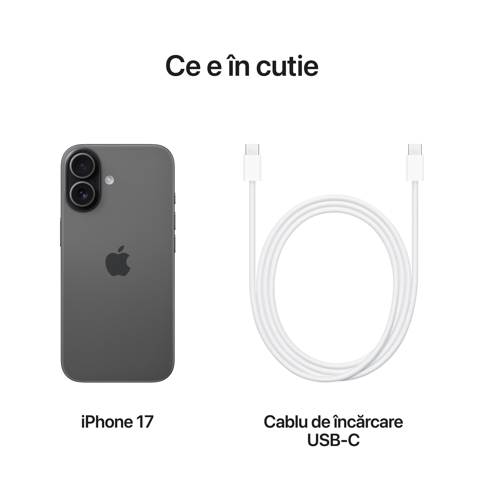 Telefon mobil Apple iPhone 17, 256GB, 5G, Black - eMAG.ro