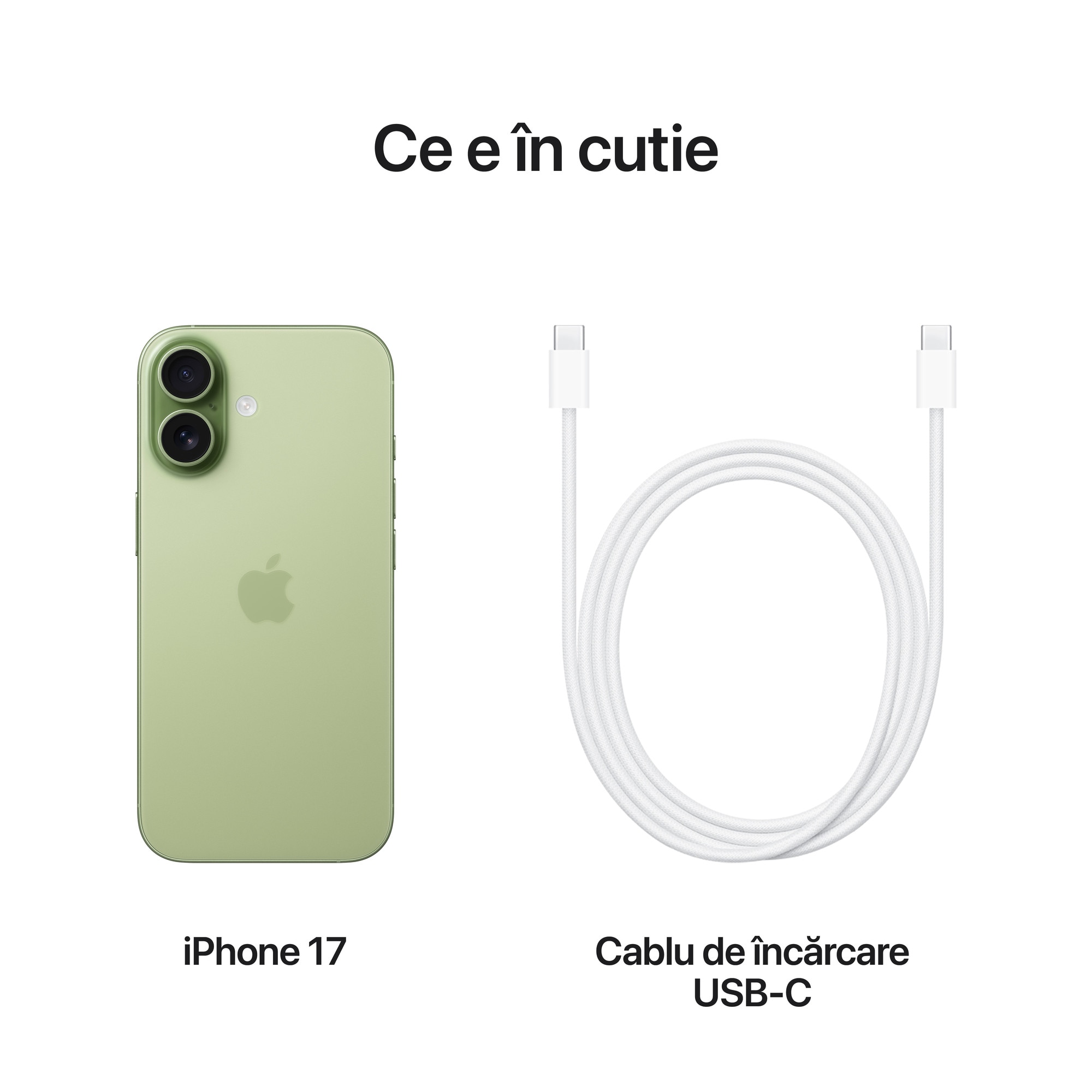 Telefon mobil Apple iPhone 17, 256GB, 5G, Sage - eMAG.ro