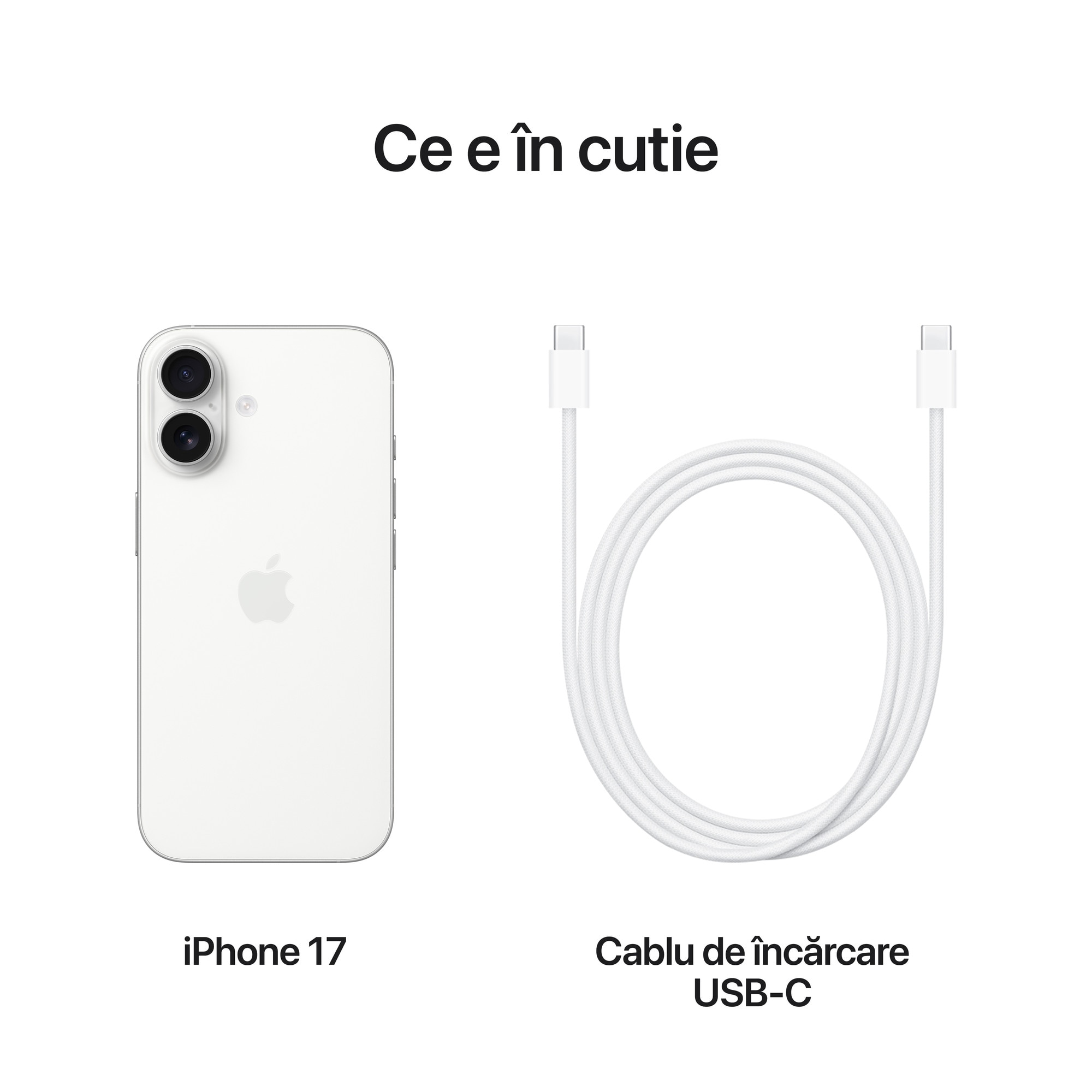 Telefon mobil Apple iPhone 17, 256GB, 5G, White - eMAG.ro