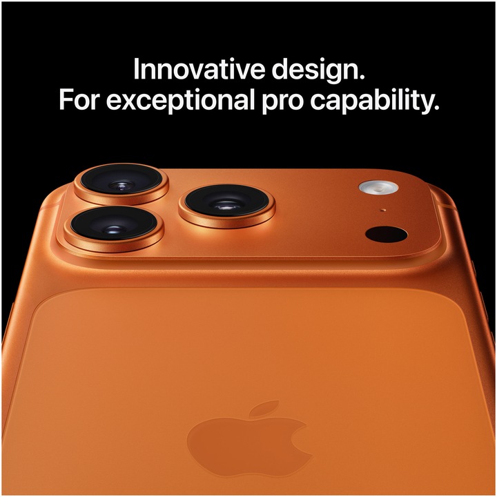 iPhone 17 Pro - spate Cosmic Orange