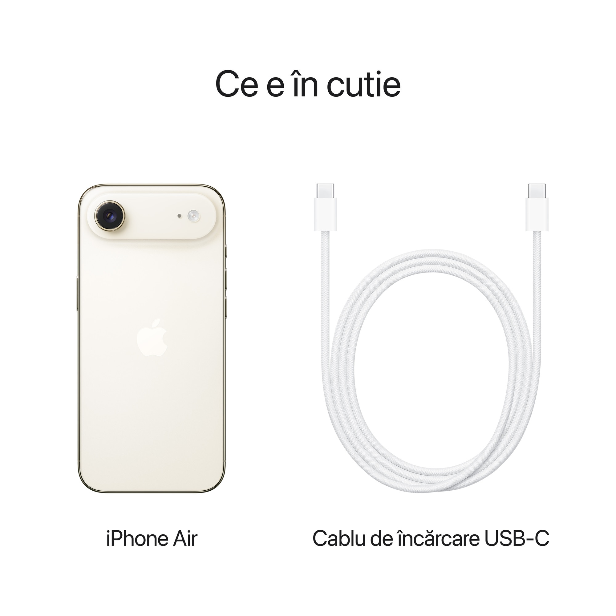 Telefon mobil Apple iPhone Air, 256GB, 5G, Cloud White - eMAG.ro