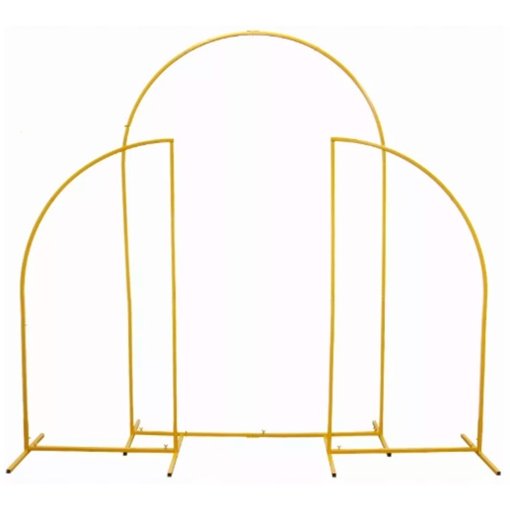 Комплект Златни Декоративни Стълбове, 3 броя, 1,6x0,6м, 2x1м